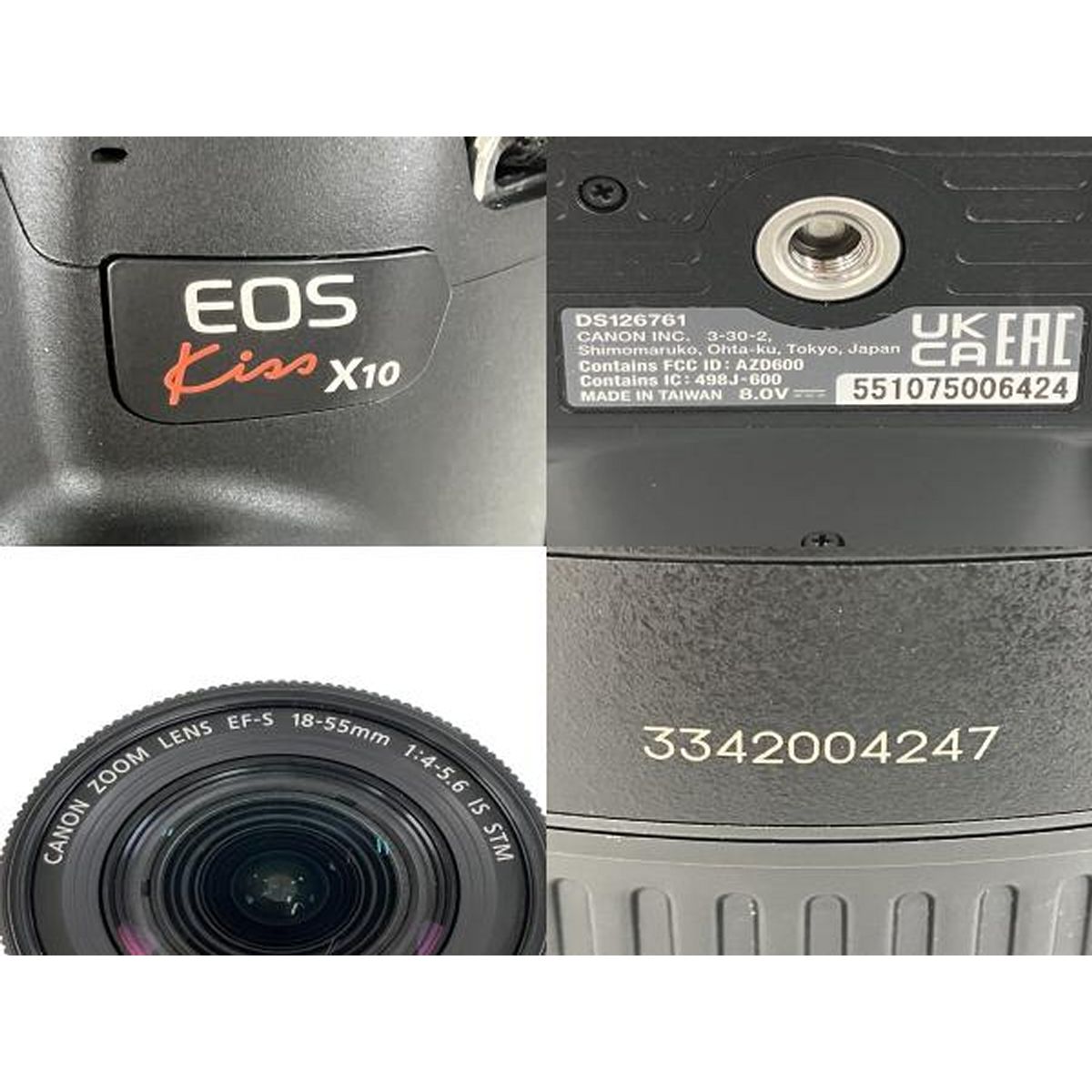Canon EOSkiss x10一眼レフカメラEF-S 18-55mm レンタル - Canon(キヤノン)EOS Kiss X10 EF-S18-55 IS STM