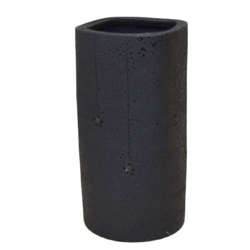 信楽焼 陶器 傘立 】 黒スパタ角型傘立 新品 （信楽焼・陶器・傘立て