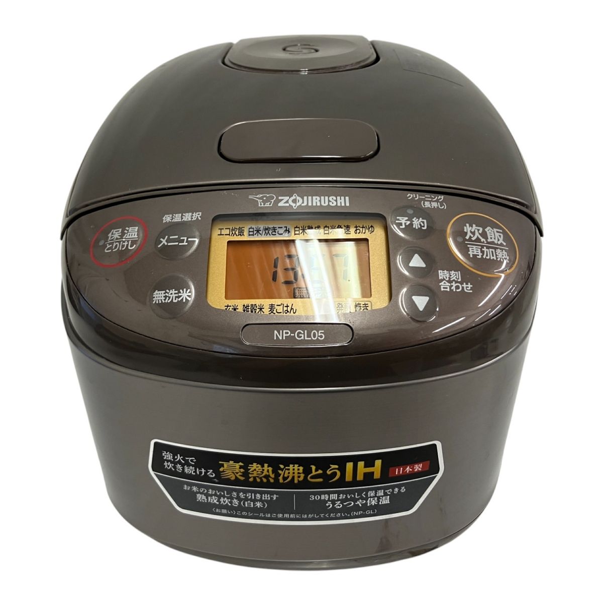 ZOJIRUSHI め炊き NP-GL05 IH炊飯器 3合炊き 象印 T9818974