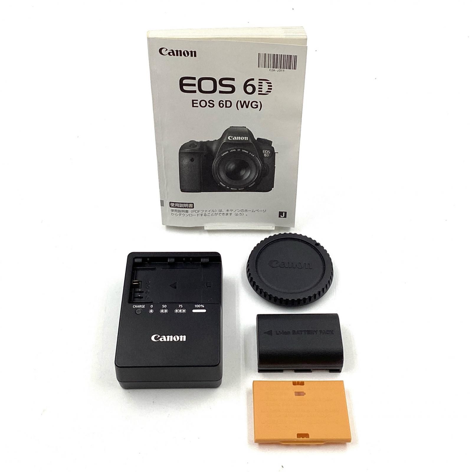 良品 Canon EOS 6D ボディ 充電器付き シャッター数20200回 Canon デジタル一眼 EOS 6D ボディ ブラック 動作確認済