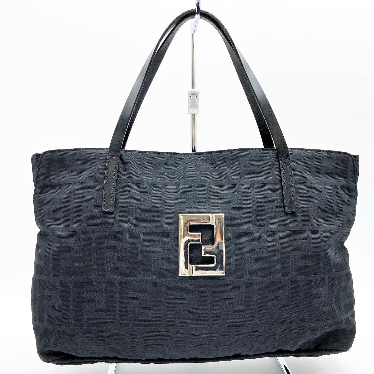美品 FENDI フェンディ ズッカ柄 トートバッグ ハンドバッグ