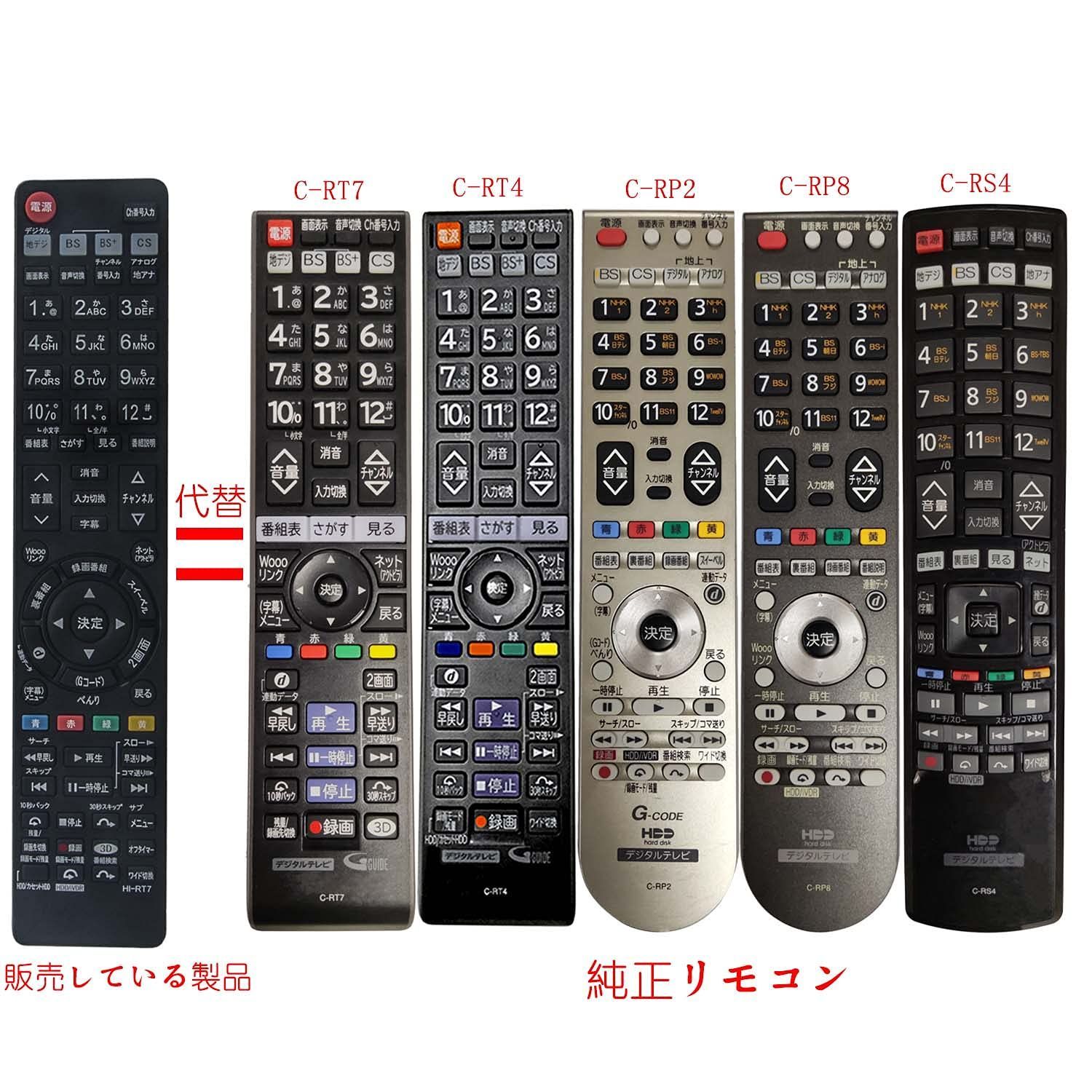 HITACHI 日立 純正 テレビ リモコン C-RT2 - テレビ