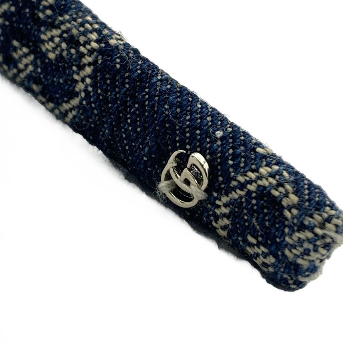 GUCCI(グッチ) カチューシャ美品 エコ ウォッシュ ド デニム