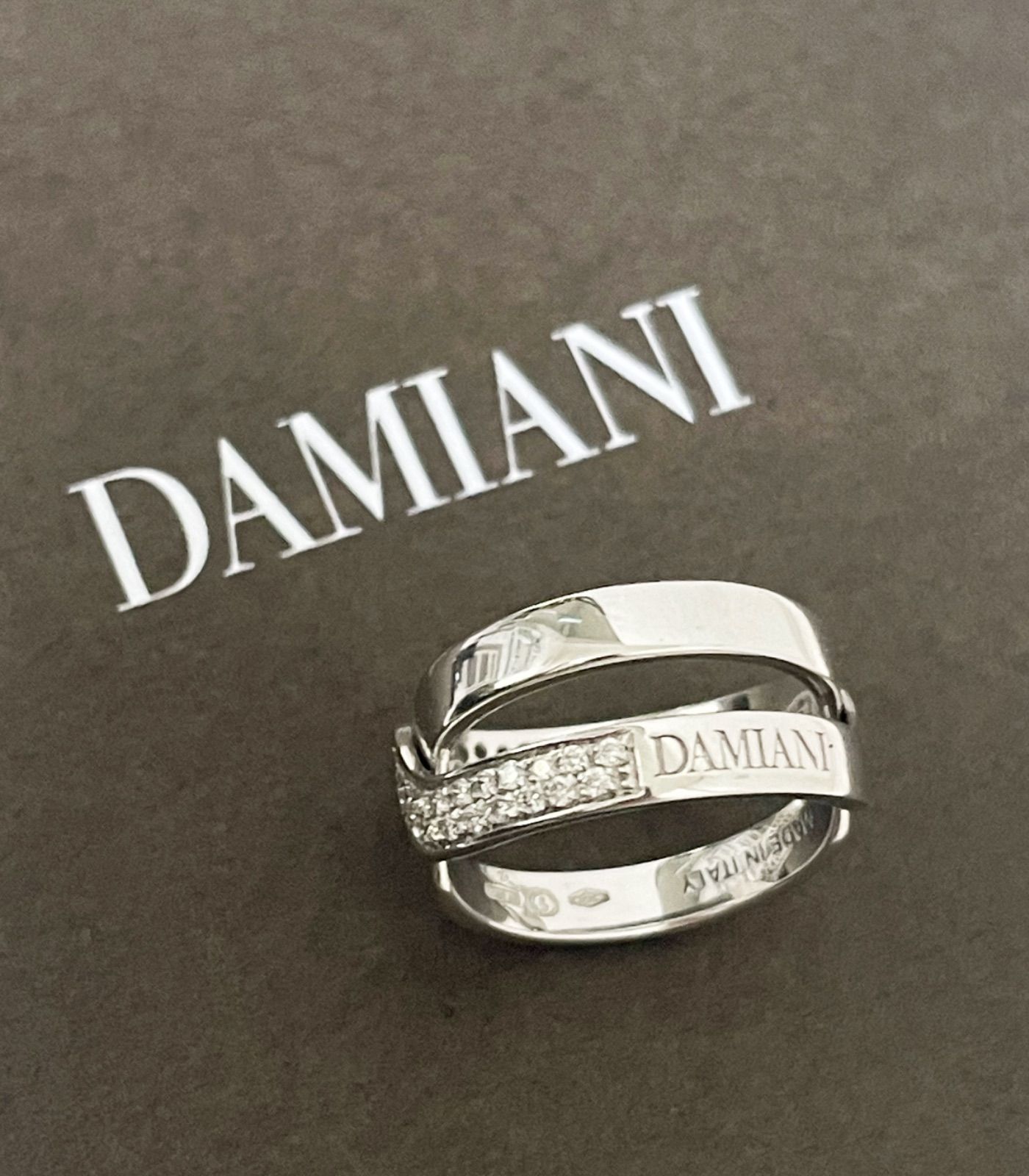 DAMIANI ダミアーニ アブラッチョ リング 指輪 WG ゴールド ダイヤ