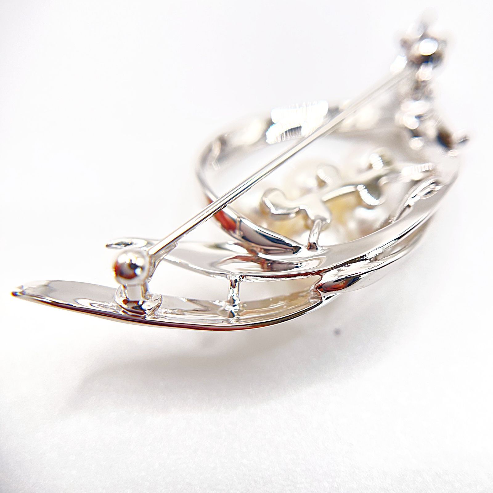 【極美品】ミキモト パール シルバー ブローチ 5粒 コサージュ 極美品 MIKIMOTO ミキモト パールブローチ コサージュ 5粒