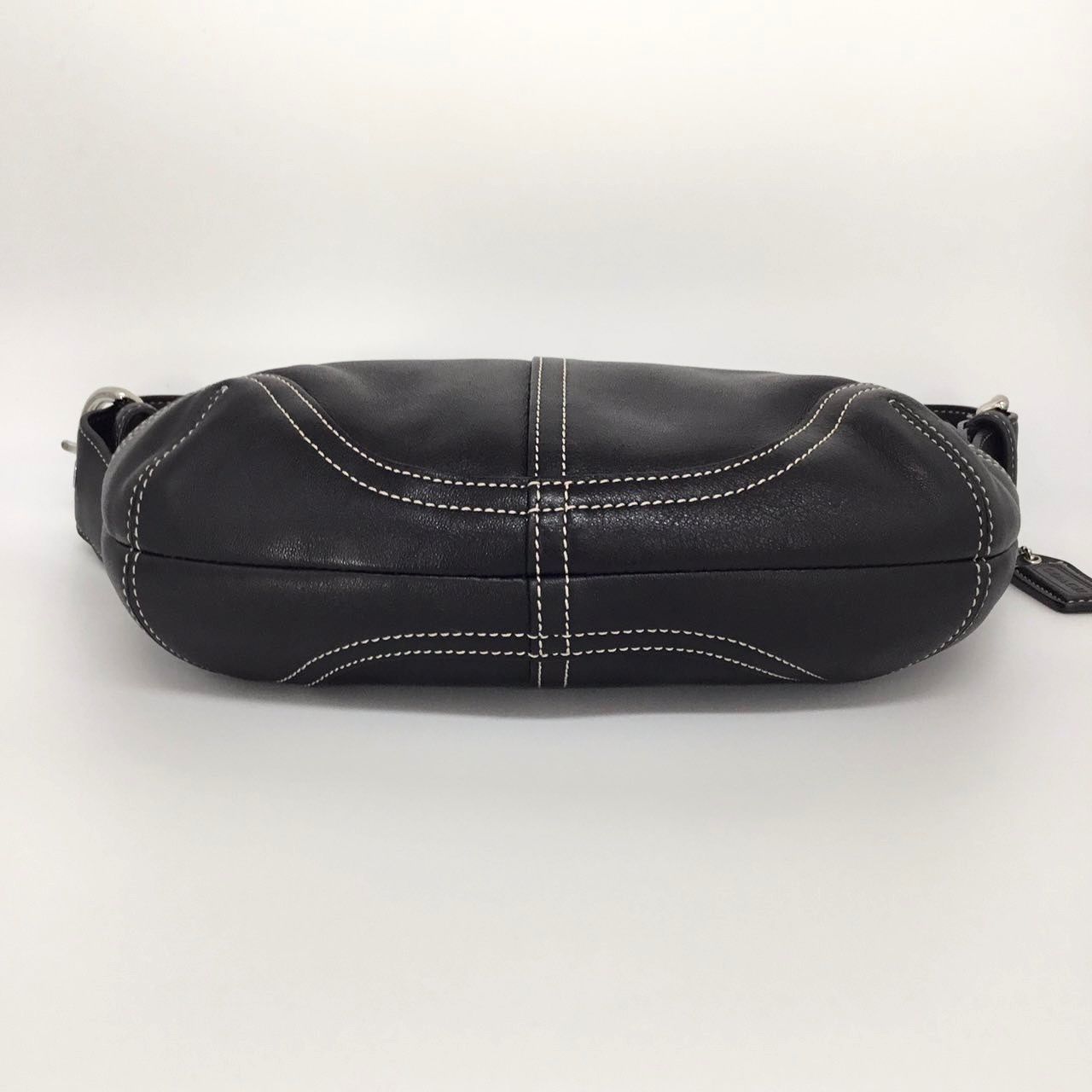 美品　コーチ　ハンドバッグ　黒　ホーボー　ワンショルダー　レザー　9541　T7 美品 コーチ ハンドバッグ 黒 ホーボー ワンショルダー レザー