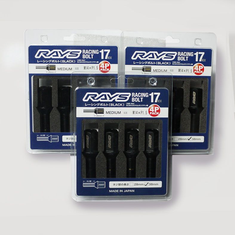 RAYS レーシングボルト L35 M14 P1.5 首下38mm 3パック（12本）