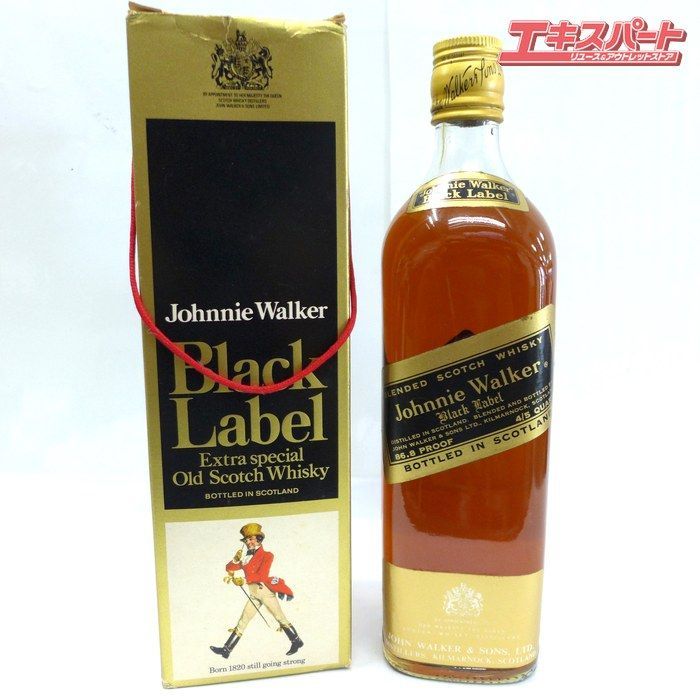 未開栓 Johnnie Walker ジョニーウォーカー ブラックラベル 金