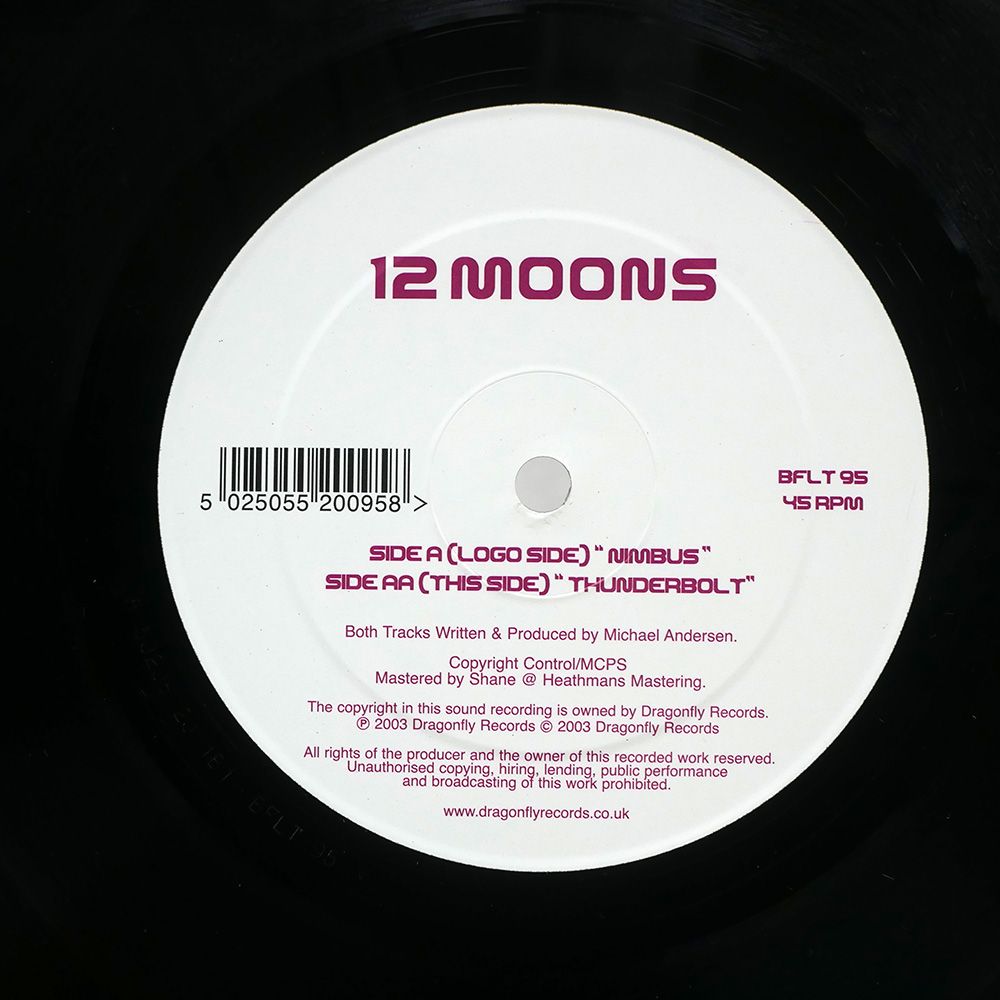 UK盤 12 MOONS/NIMBUS / THUNDERBOLT/DRAGONFLY BFLT95 12 帯