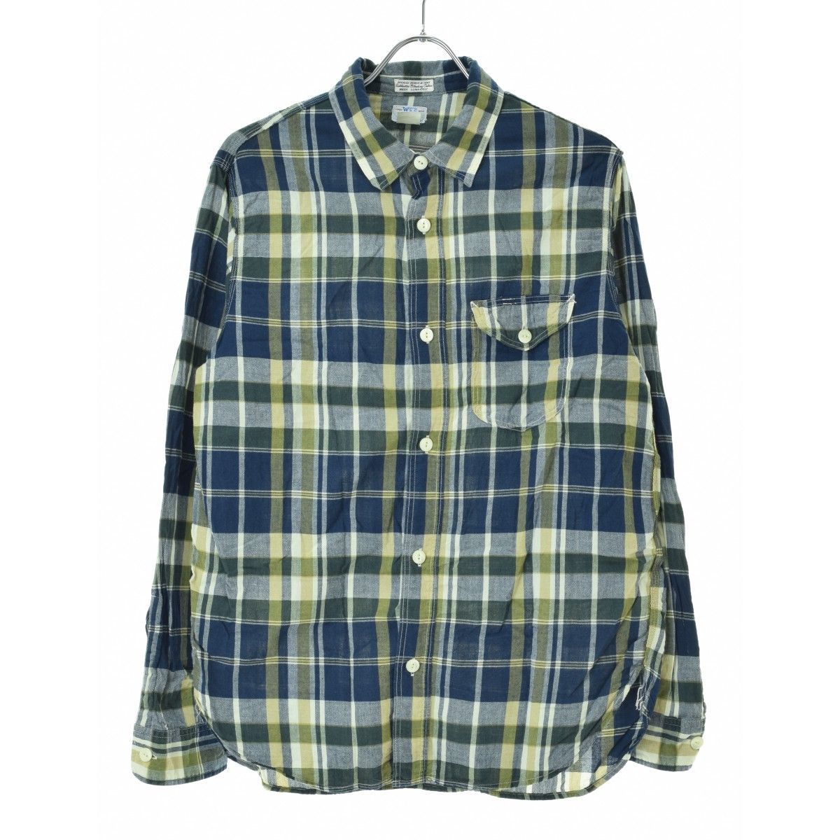 【WORKERSKu0026TH】Work Shirt - Green Madras ワークシャツ グリーンマドラスチェック長袖シャツ