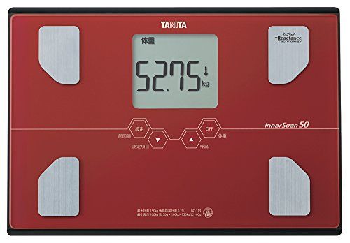 タニタ 体重 体組成計 インナースキャン50 メタリックレッド BC-313-RD