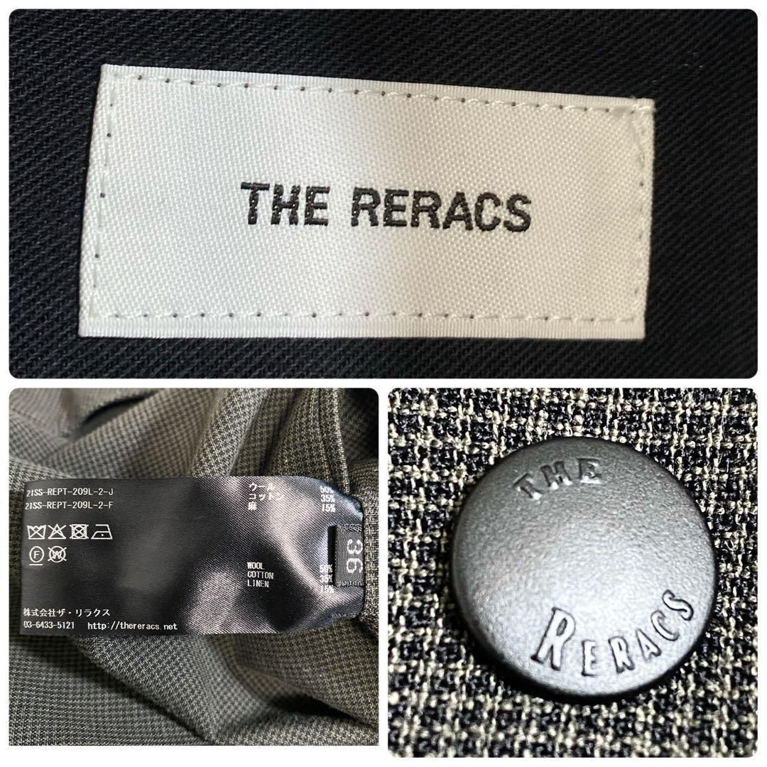 A15613 ザリラクス 千鳥柄イージースラックスパンツ 36 DECORATOM_COM_BR