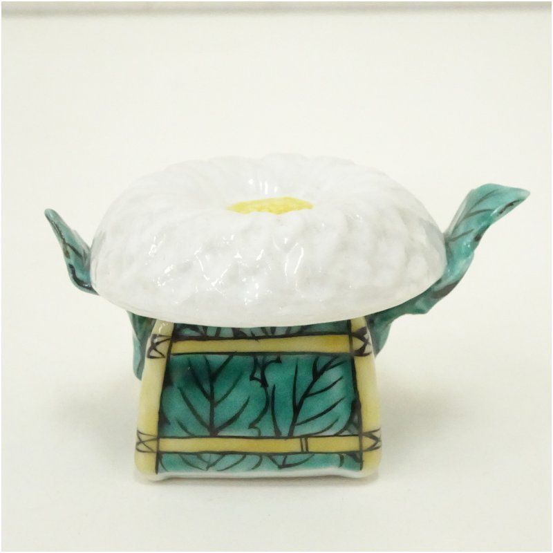 限定SALE，HOT】 京焼 高野昭阿弥造 菊華蓋置（共箱）