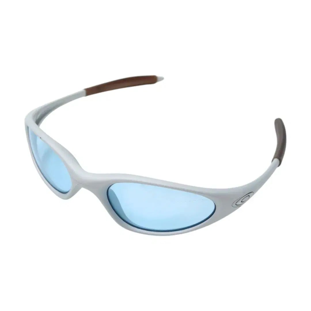 Oakley スポーツサングラス ホワイト/ブルー Oakley ミラー