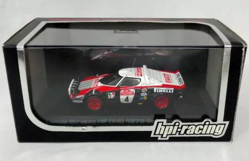 ミニカー 1 43 Lancia Stratos HF 1978 Sanremo PIRELLI 4 ホワイト×ブラック×レッド 8071