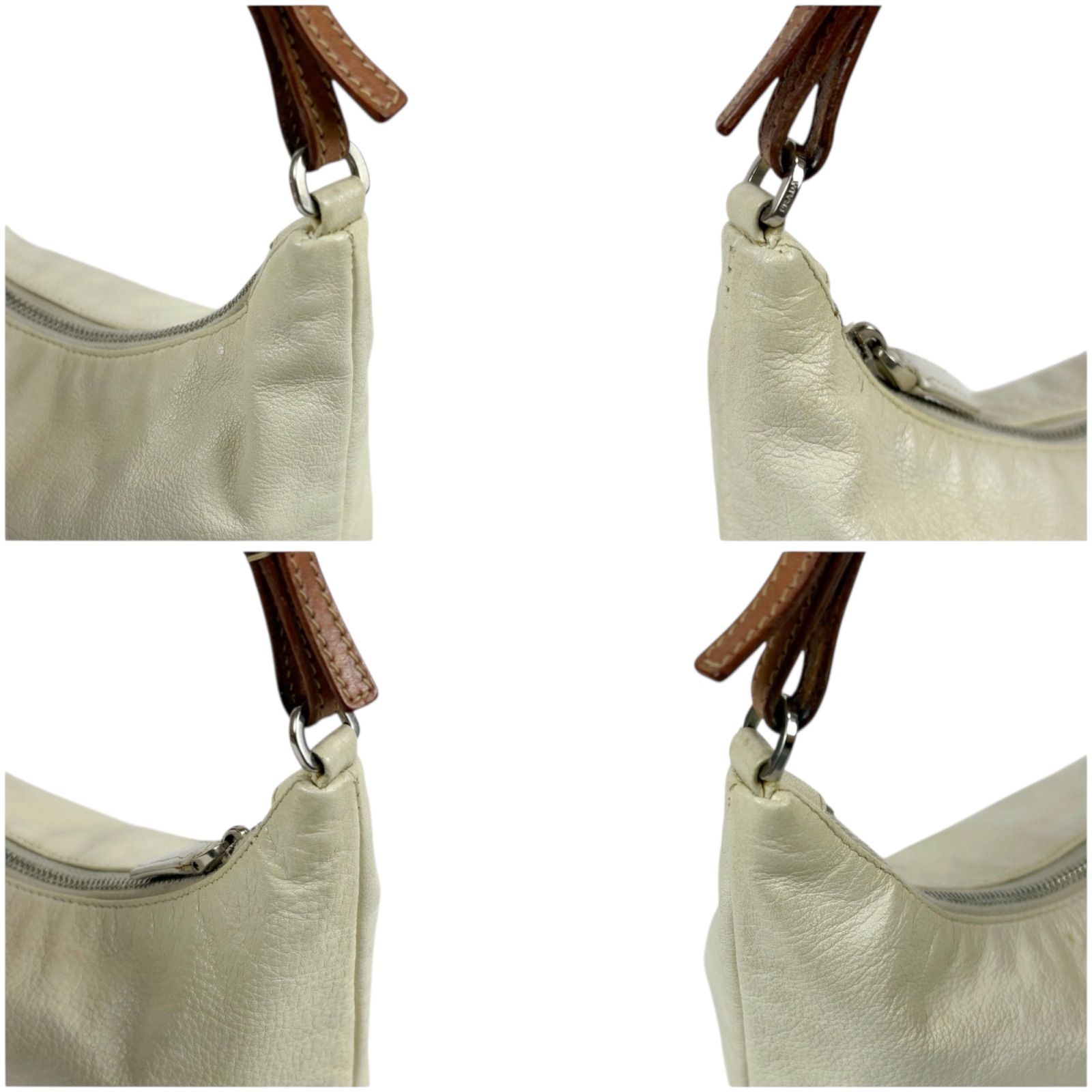 Prada Ivory Leather Accessory Case Ivory Prada Cleo Patent Leather Bag | PRADA main image 3