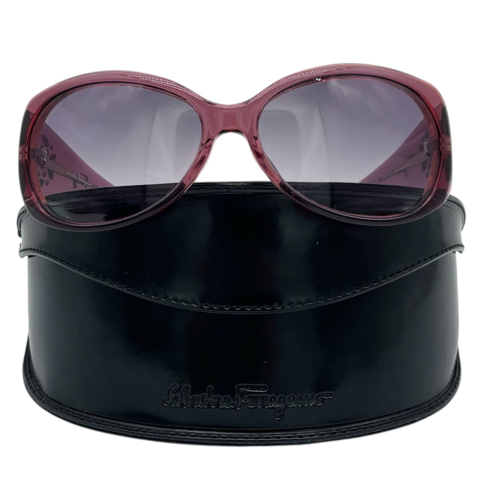 Salvatore Ferragamo パープルサングラス Salvatore Ferragamo フェラガモ☆ロゴ サングラス パープル
