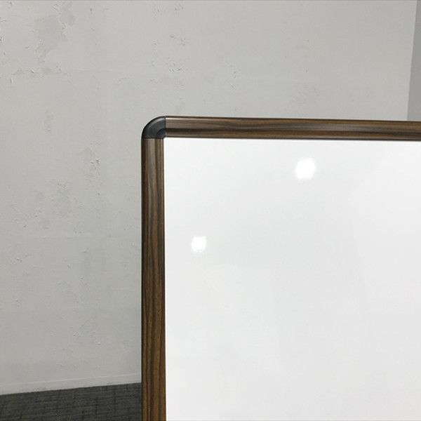 ホワイトボード 脚付 片面式 ハピラ ルガテ W946 ダークブラウン