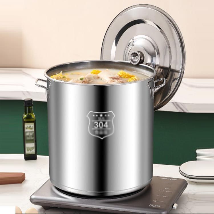 キングデンジ 寸胴鍋(目盛付)30cm キングデンジ 料理鍋 30cm(8.0L) SA18-8 半寸胴鍋（目盛付） 30cm