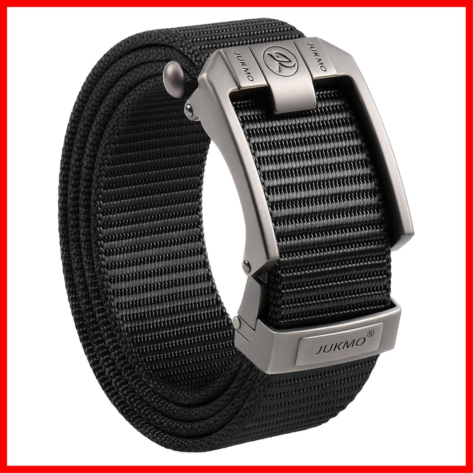【最短発送】ゴルフ ベルト メンズ カジュアル [JUKMO] ラチェット式ベルト ナイロンベルト 作業用ベルト