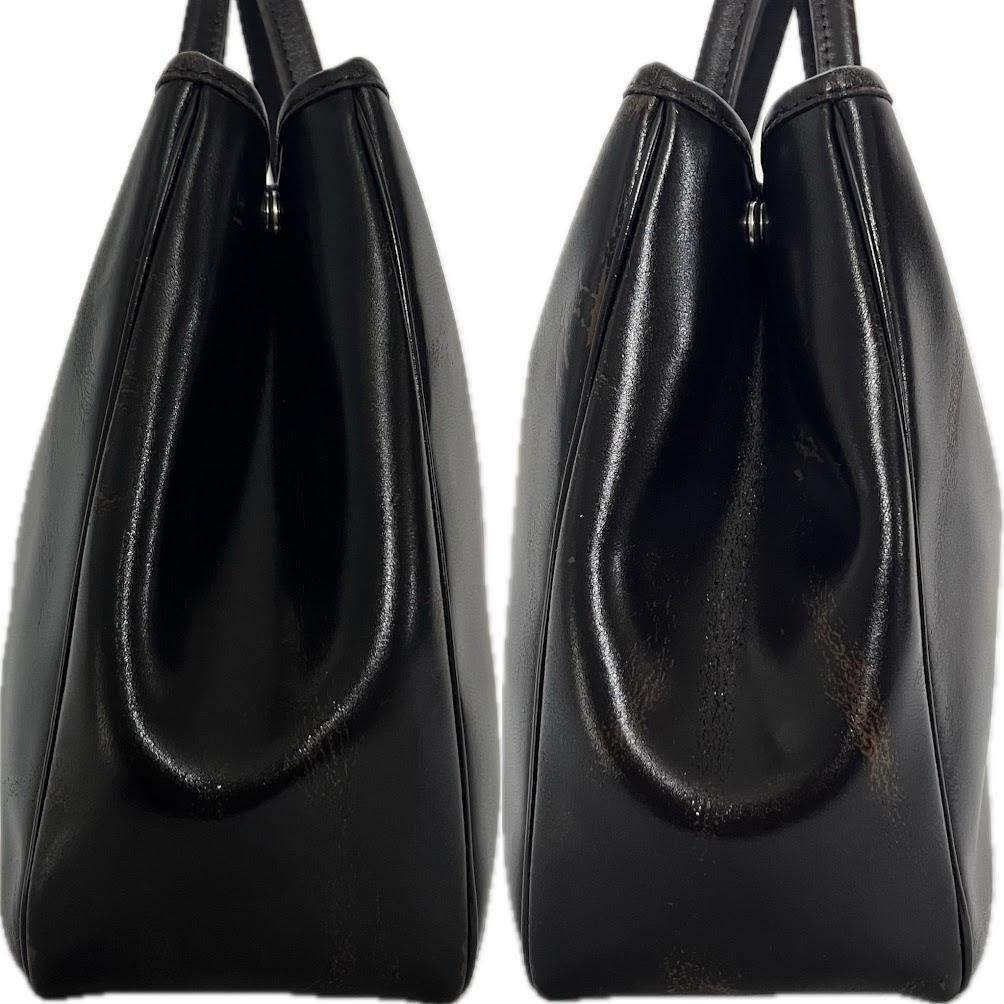 Longchamp ロンシャン ロゾ ハンドバッグ レザー 本革 ロゴ型