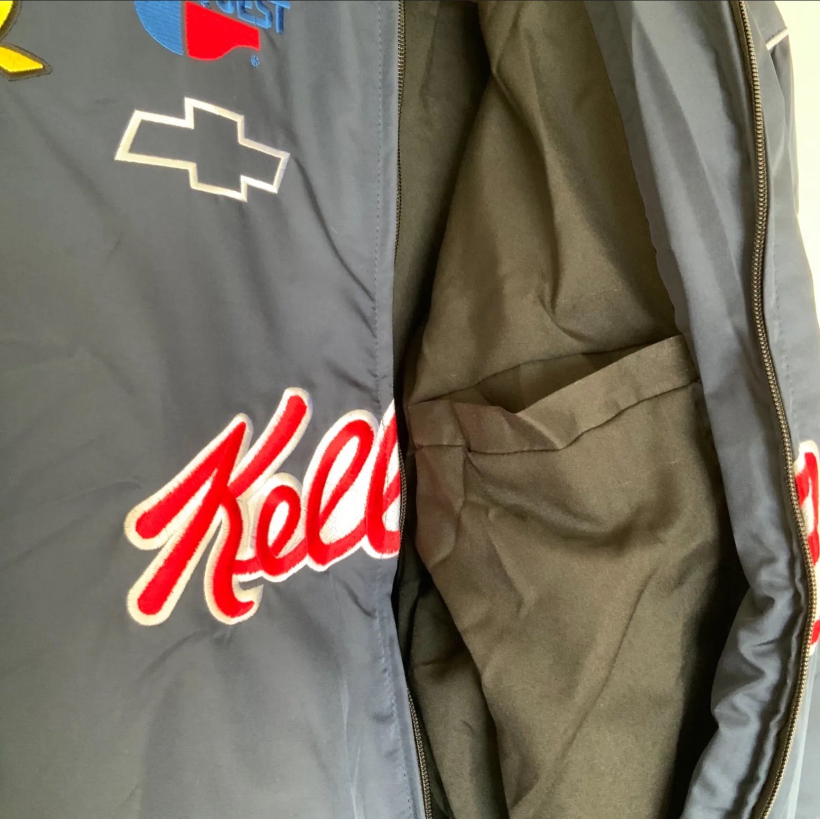 Kellogg's ケロッグ レトロジャケット レーシングジャケット バイカー 古着 CHASE AUTHENTICS Kelloggs ケロッグ レーシングジャケット