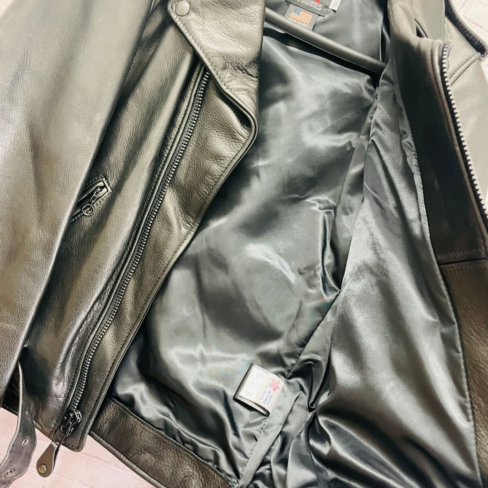 Schott ショット ライダースジャケット TALL ONE TONE 7491 メンズ 革