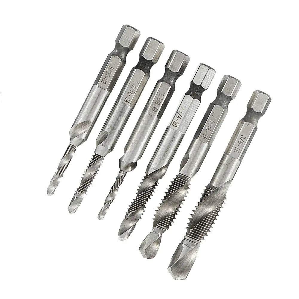 迅速発送】YCOSON 1/8-3/8 インチ BSW スレッド HSS 組み合わせ