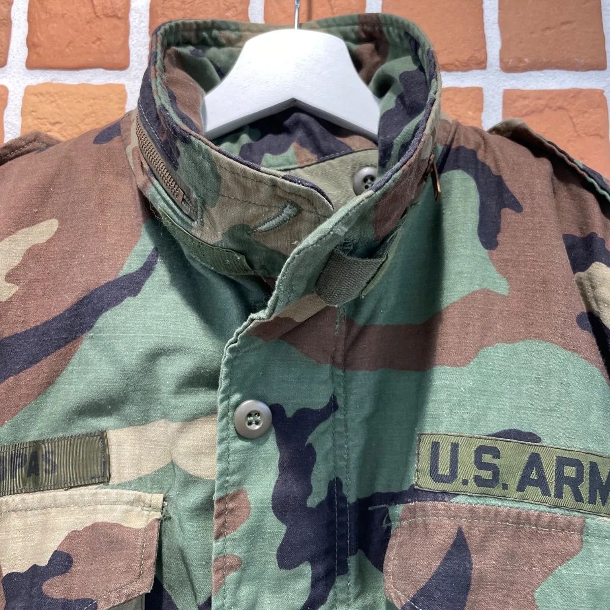 US.ARMY】M-65 カモ柄雪迷彩ミリタリージャケット米軍ユーエス