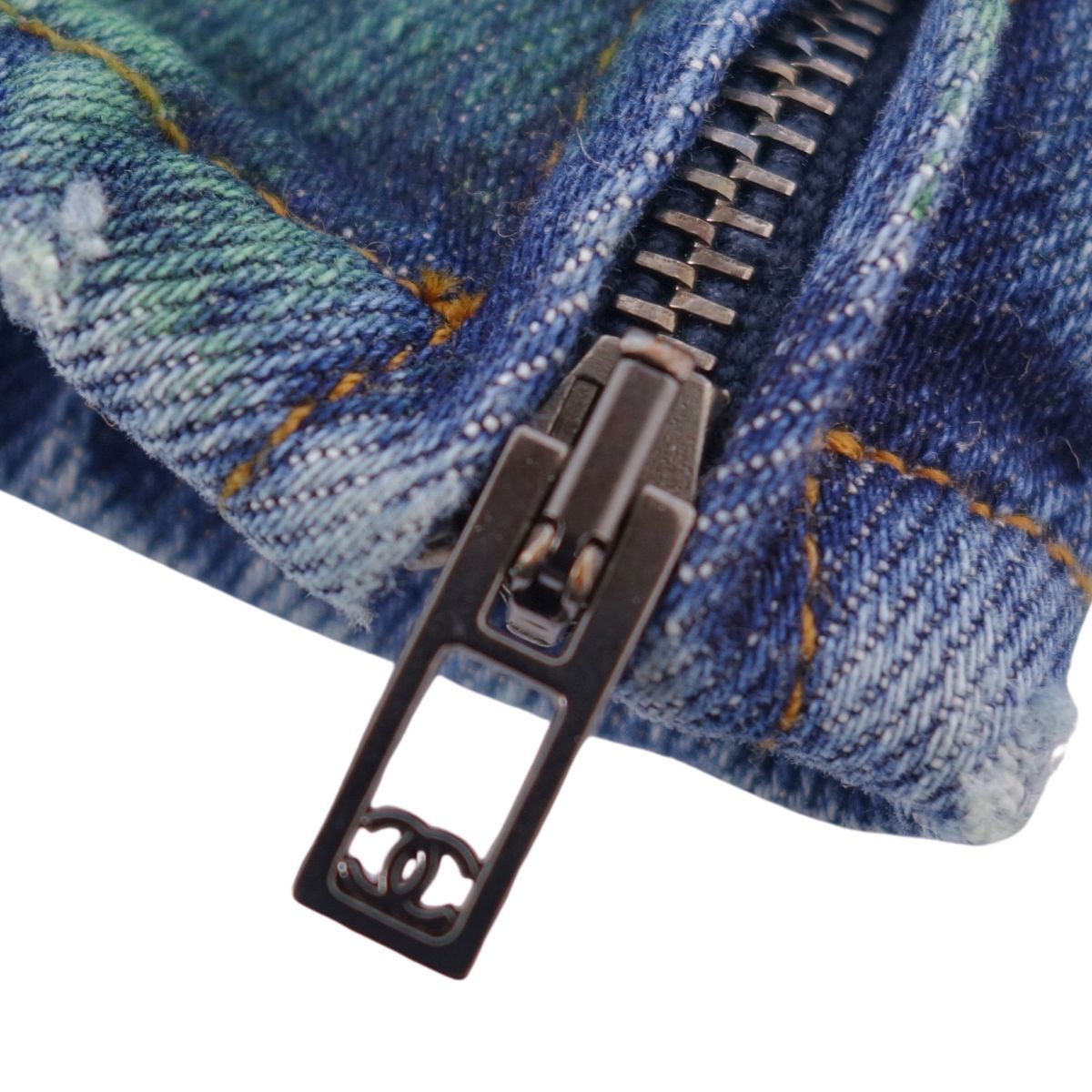 極美品 シャネル CHANEL パンツ P55667 デニムパンツ ヴィンテージ