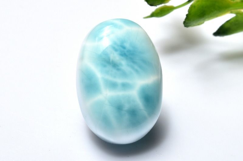 １点物 AAA 亀甲模様 ラリマー 21x14mm オーバル ルース パワーストーン 天然石 _PC5830 NEXPOTALLINN_EU