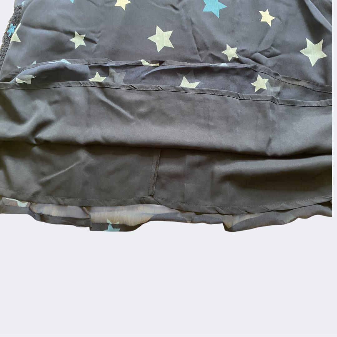 ネイビーシフォンのフ ワンピース