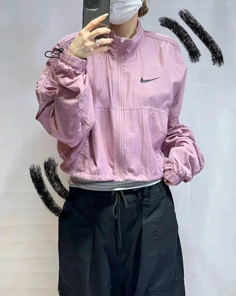 L NIKE ナイキ レディース スウッシュ クロップド ウィンドブレーカー