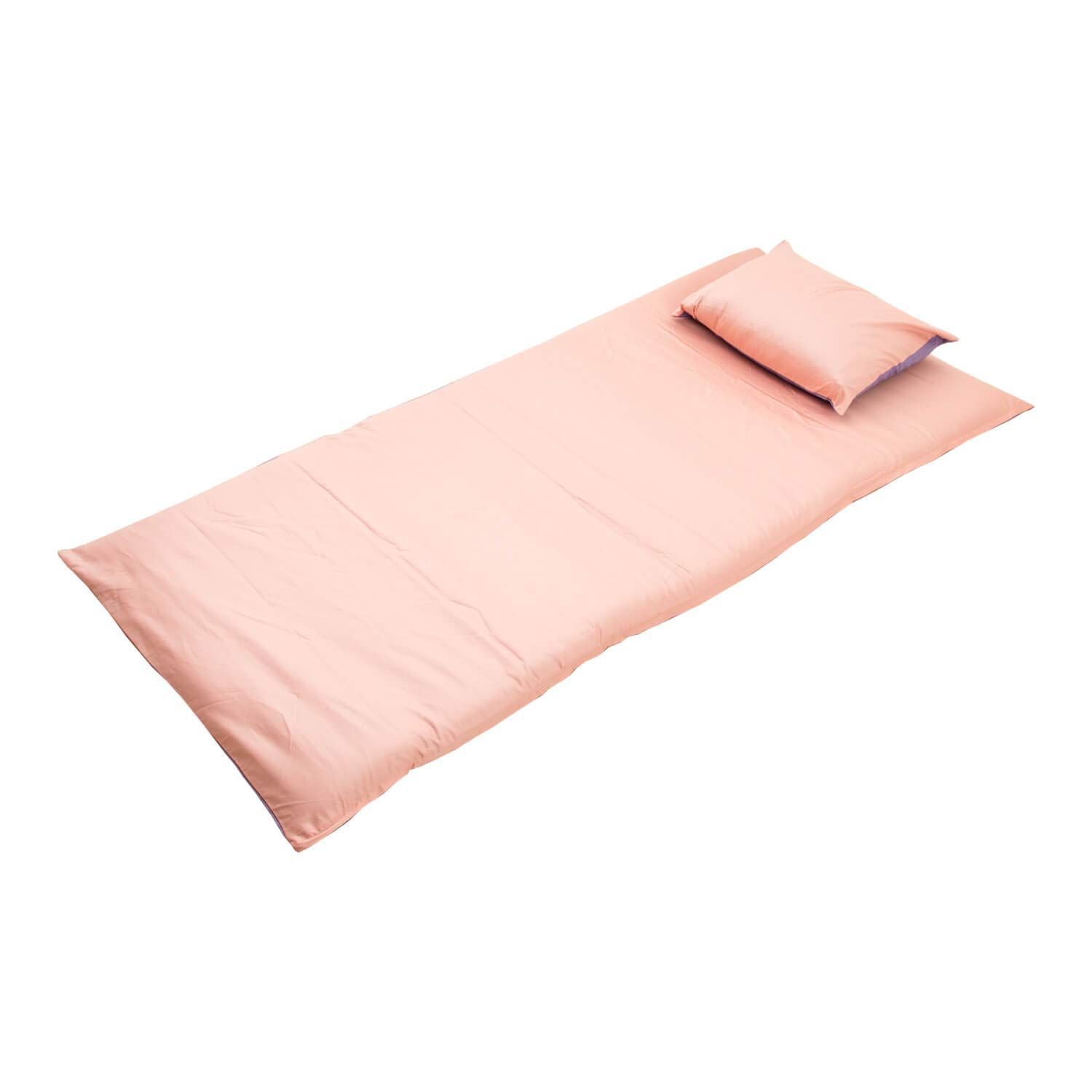 【特価】× 145 215 式 ファスナー しきカバー cm 敷きカバー 敷カバー 洗える リバーシブル ふとんカバー 防ダニ 布団カバー 正規品 高密度生地 綿100% カバー ピンク ダブル サテン織り 綿 (pink) 