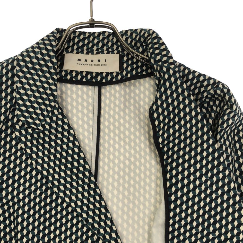 マルニ ダブル テーラードジャケット 38 グリーン MARNI SUMMER