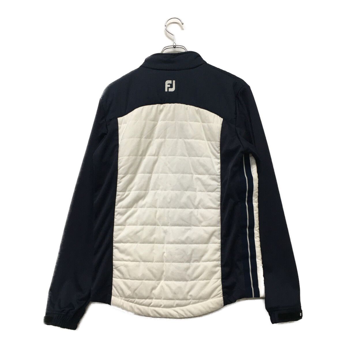 FootJoy - coco 中古 フットジョイ FootJoy メンズ ブルゾン M 白×紺 ホワイト×ネイビー 中綿 ダブルジップ 中古 メンズ フットジョイ FootJoy ブルゾン M 白×紺 ホワイト