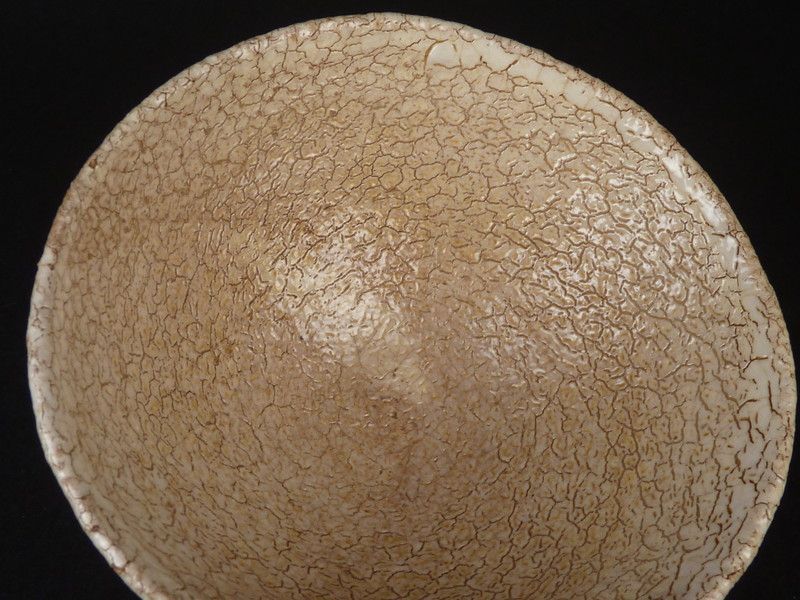 小高正峰「萩焼 茶碗」共箱 幅 約14.5cm 高さ 約6.5