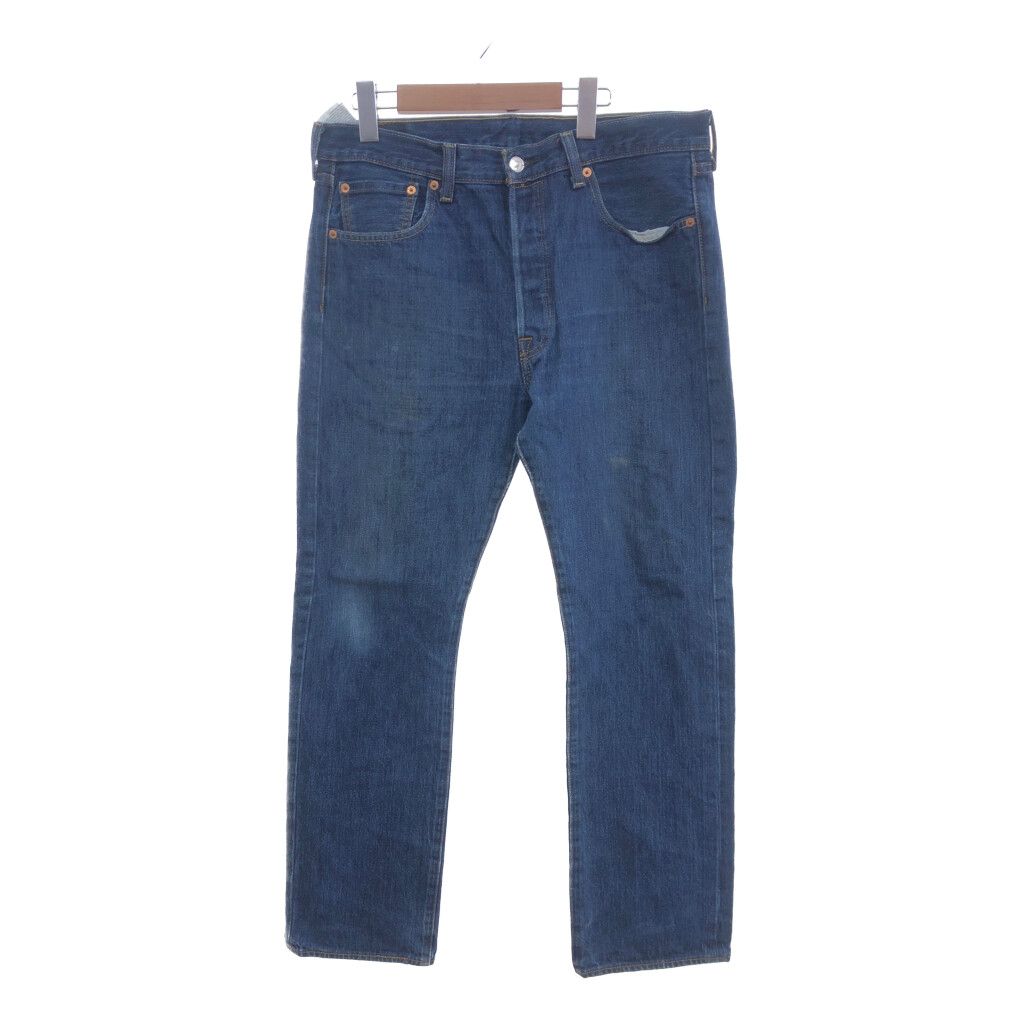 Levi's リーバイス 501 ストレート デニムパンツ アメカジ  カジュアル ブルー (メンズ W34 L32) 中古 古着 p5825