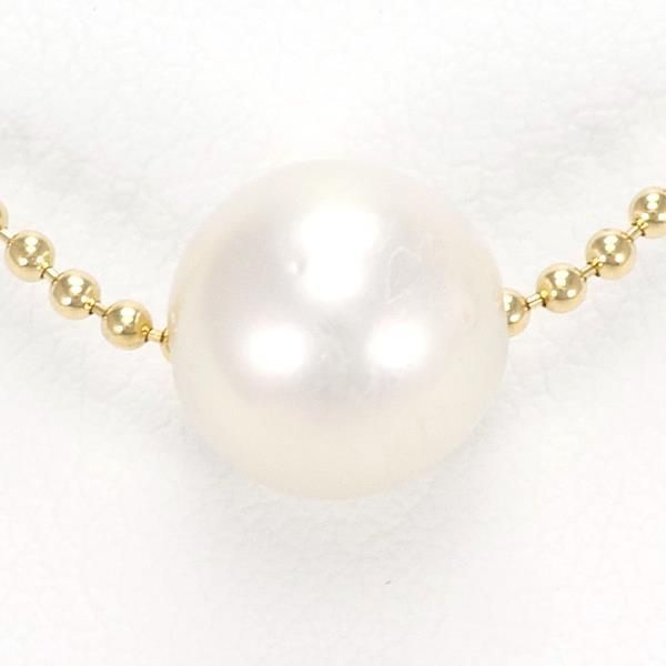 限定品通販K18YG ネックレス パール ダイヤ 0.05 総重量約4.2g 中古 美品 送料無料☆0315 白蝶（しろちょう）真珠