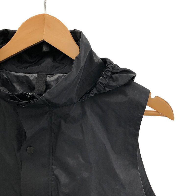 【美品】  HYKE / ハイク | 2023SS | NYLON MOUNTAIN CROPPED VEST ナイロン クロップド マウンテンベスト | OSFA | ブラック | レディース HYKE / ハイク | 2023SS | NYLON MOUNTAIN CROPPED VEST ナイロン