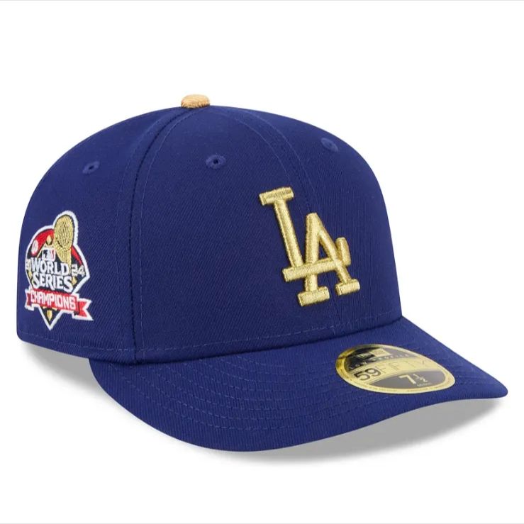 MLB 公式メンズ ニューエラ ロイヤル ロサンゼルス ドジャース 2025 ゴールドコレクション ロープロファイル 全サイズ