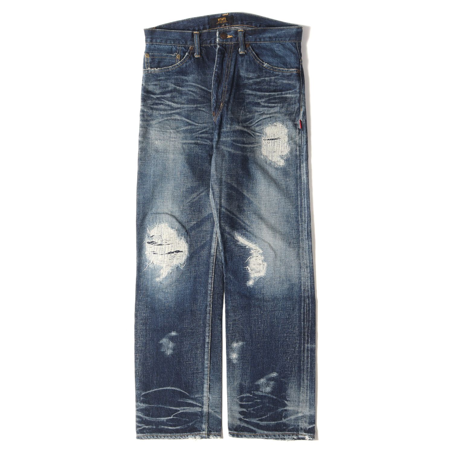 WTAPS ダブルタップス パンツ サイズ:S 15SS ダメージリペア加工  