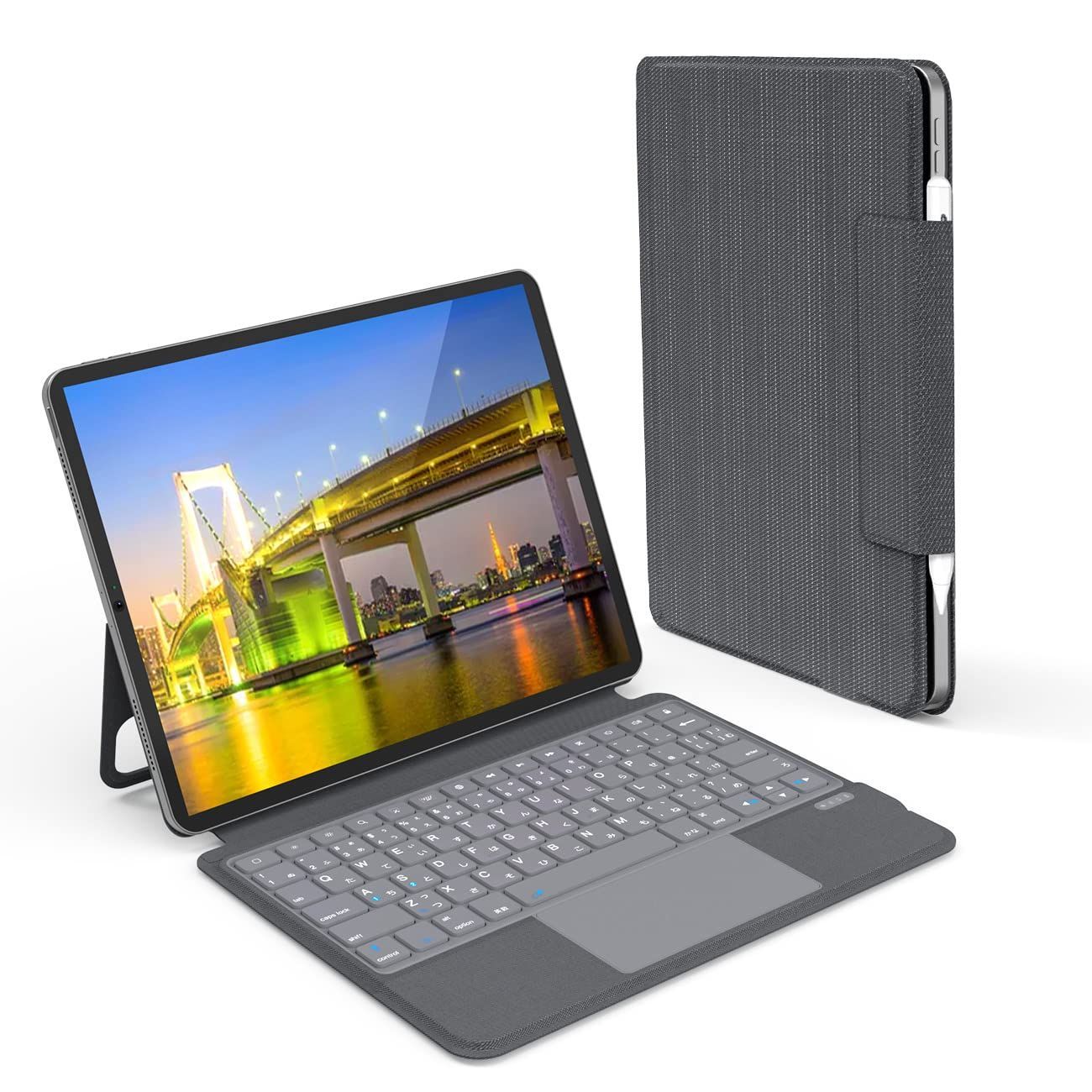 商品 EWiN iPad Pro 11インチ 第4 第3 第2 第1世代 iPad Air 10.9インチ 第5 第4世代対応 一体型キーボード付きケース 磁気吸着 大きい高精度トラックパッド付き ロック JIS基準日本語配列 bluetooth 5