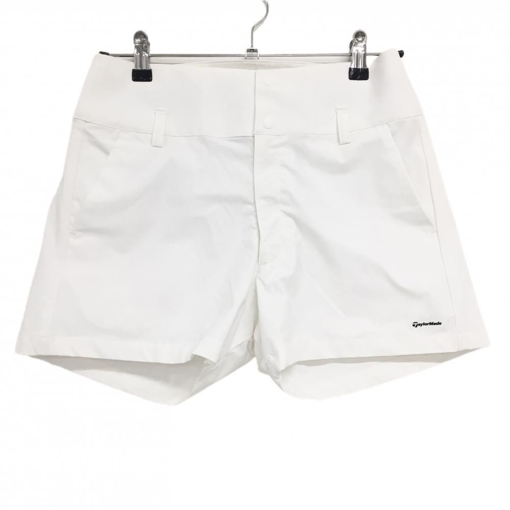 美品】テーラーメイド ショートパンツ 白 ストレッチ ナイロン混