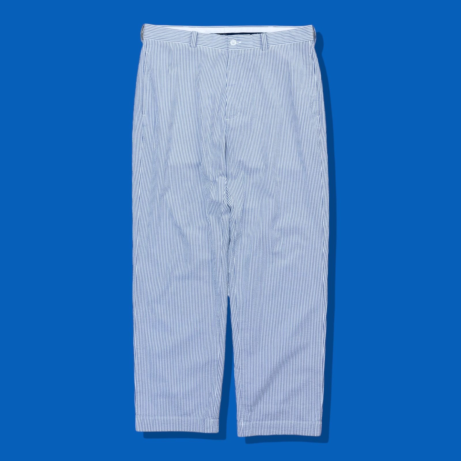 Brooks Brothers ブルックスブラザーズ シアサッカーストライプパンツ トラウザー ホワイト 白 ブルー 青 ジップフライ トラッド アメカジ