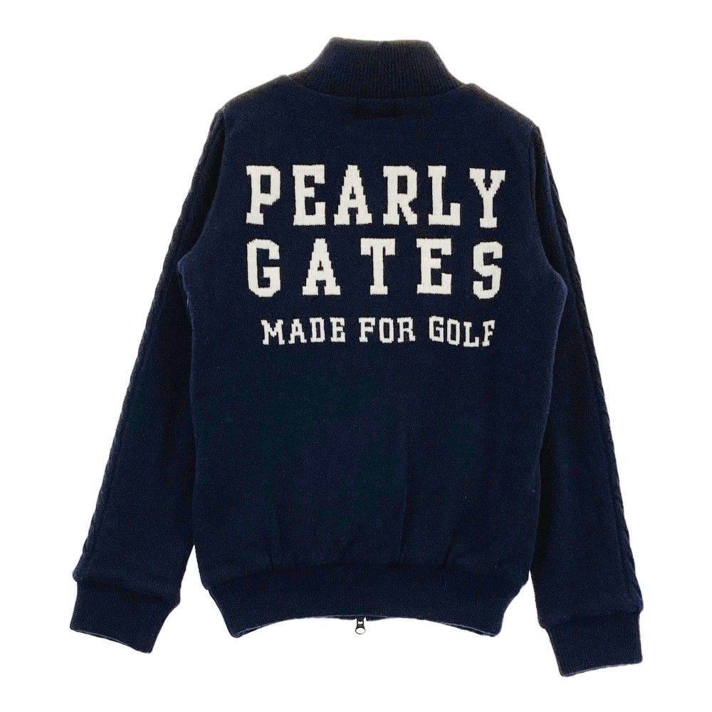 サイズ：0 PEARLY GATES パーリーゲイツ ウール混 ニット ジップ