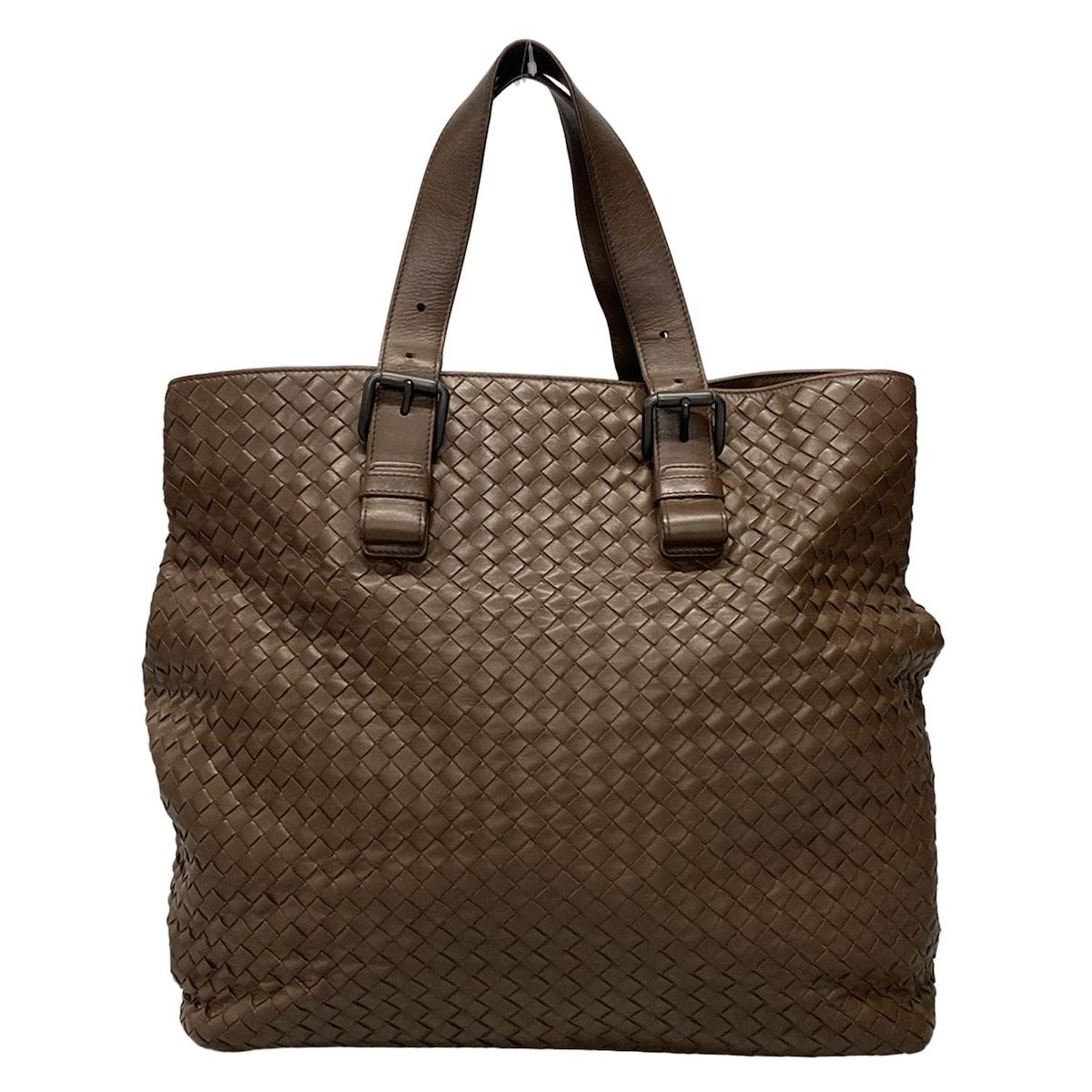 BOTTEGA VENETA ボッテガヴェネタ トートバッグ イントレチャート ダークブラウン レザー