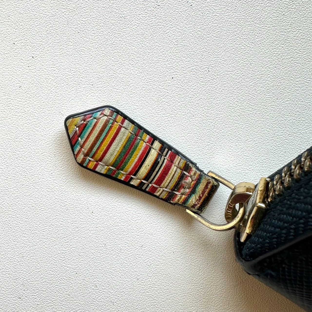 極美品 ポールスミス ジップストローグレイン2 ネイビー ラウンドジップ 長財布 極美品 ポールスミス ジップストローグレイン2 ネイビー