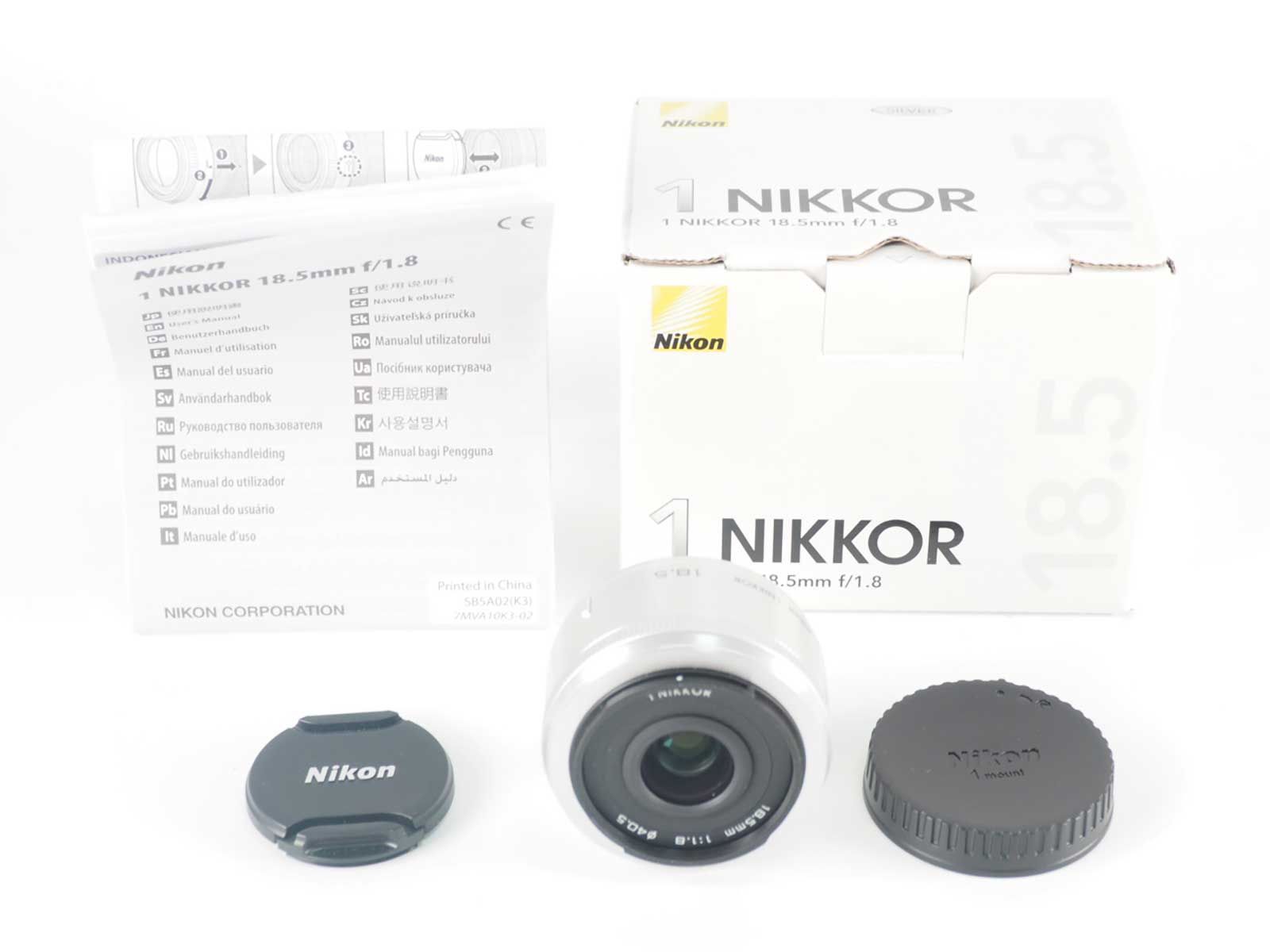 ニコン Nikon 1 NIKKOR 18 5 mm F 8 Lens Silver 元箱 Z 5497 A