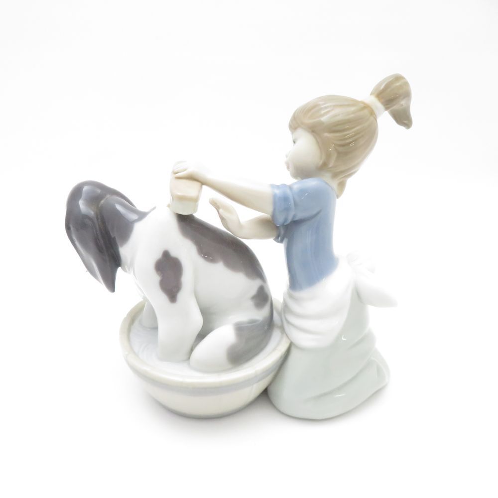 美品 LLADRO リヤドロ 5455 きれいにしましょうね フィギュリン